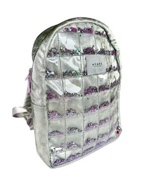 STATE Silver Mini Kane Confetti Backpack
